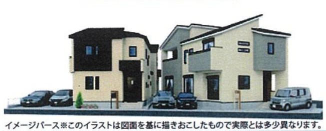 平塚市東真土2丁目新築戸建て　2号棟の外観|外観施工例