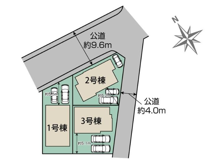 平塚市東真土2丁目新築戸建て　2号棟の区画図|区画図「平塚市東真土2丁目新築戸建て」