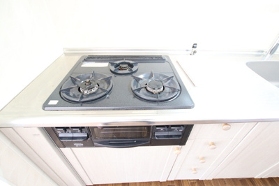 3口グリル付のシステムキッチン