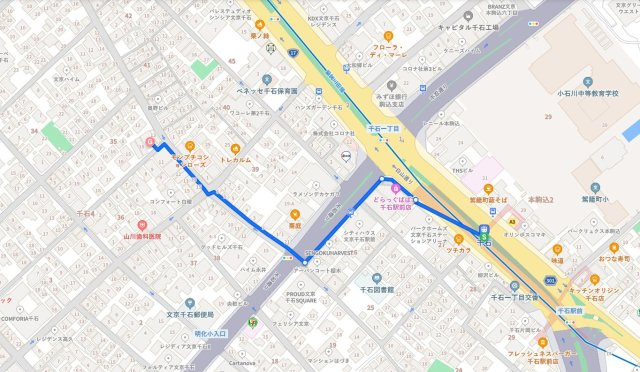 ルクレ千石の地図