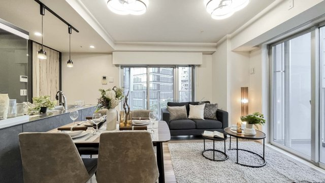 ベイシティ晴海スカイリンクタワーの居間・リビング