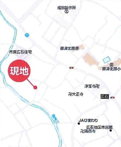 豊川御津町広石第1期　全4棟・3号棟のその他|現地案内図です。