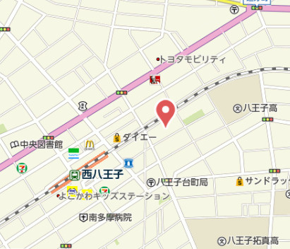 『八王子市マンション』ローズハイツ八王子B棟【仲介手数料無料】　八王子市台町4-43の地図|～仲介手数料無料☆八王子ひなた不動産～ローズハイツ八王子B棟