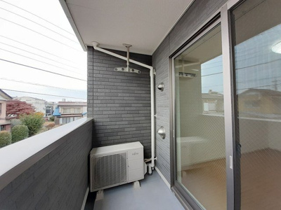 【バルコニー】 | ブレイブコートⅡ | 広々としたバルコニーです