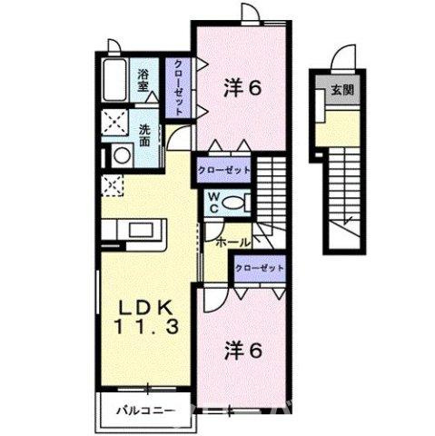 パークサイド　Ｂの間取り