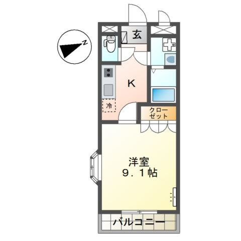 【間取り】 | アイフレンド・Ｋｉｓｓ