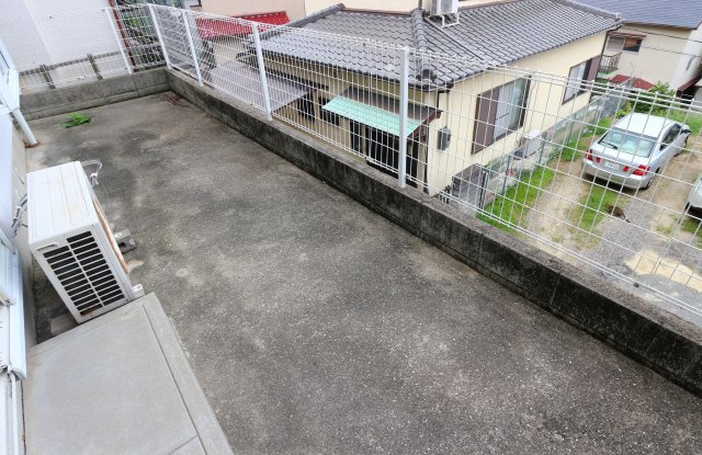 大蔵谷ハイツのバルコニー