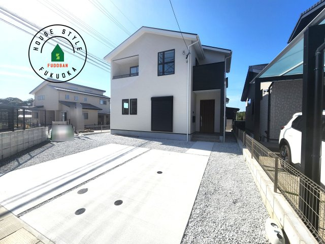 糟屋郡須恵町上須恵第25-2棟（4号棟）の外観|デザイン性のある外観です。