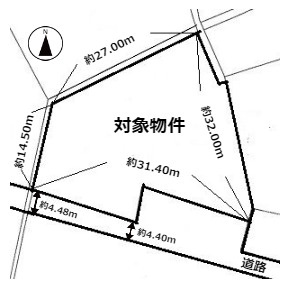 大字市丸475番地の3（B-21）の土地図