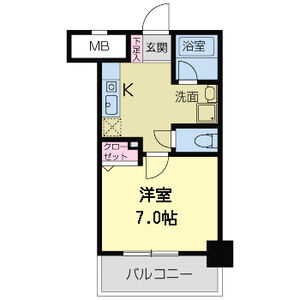 willDo難波ｗⅠの間取り