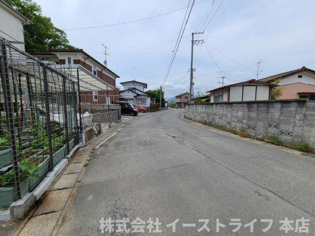 【新築戸建】　いわき市平北目町第1　全3棟　長期優良住宅の前面道路含む現地写真|南側6.5ｍ公道