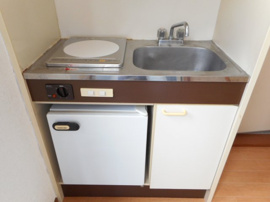 コンパクトなキッチンで掃除もラクラク