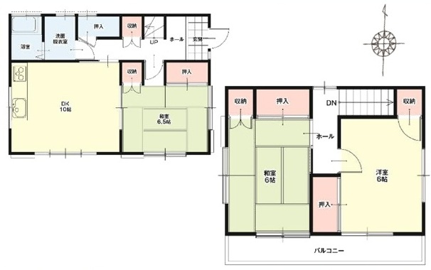 中古戸建　熊谷市柿沼448-20（リフォーム住宅）の間取り
