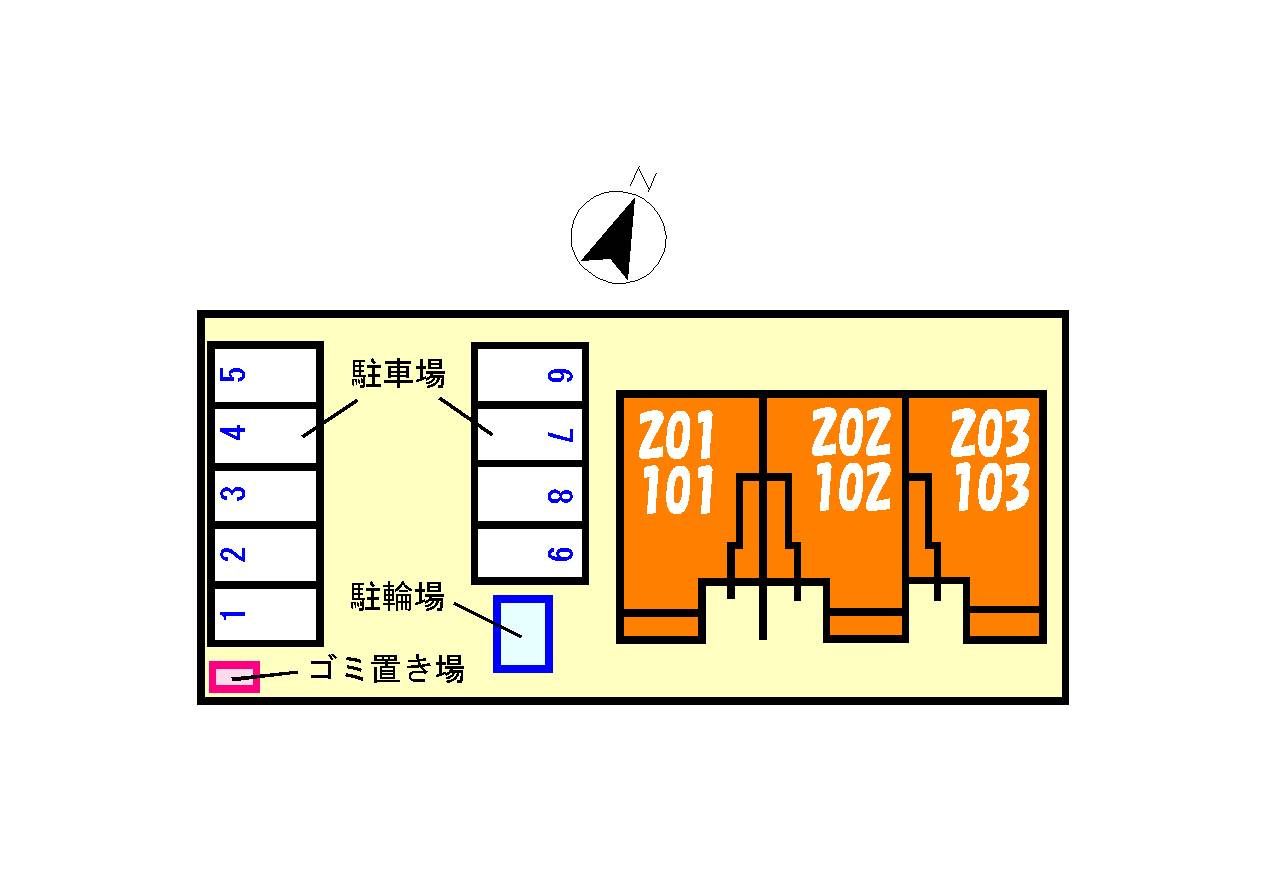ソレイユの駐車場|駐車場