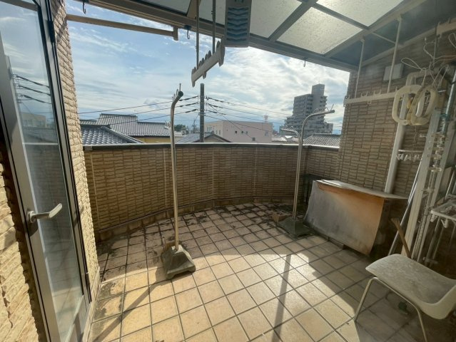 前橋市若宮町四丁目既存住宅のバルコニー