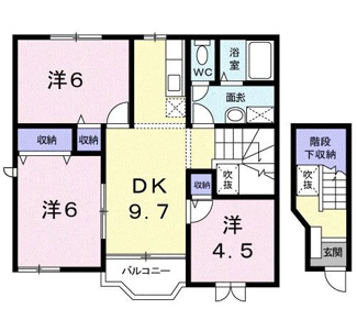 【間取り】 | ブリッサ日高Ⅱ