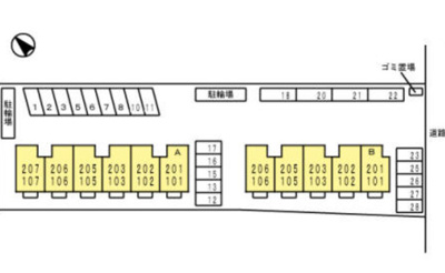 【区画図】 | エミネントセジュールB棟