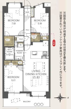 ポートヴィラージュ浦賀 415号室の画像