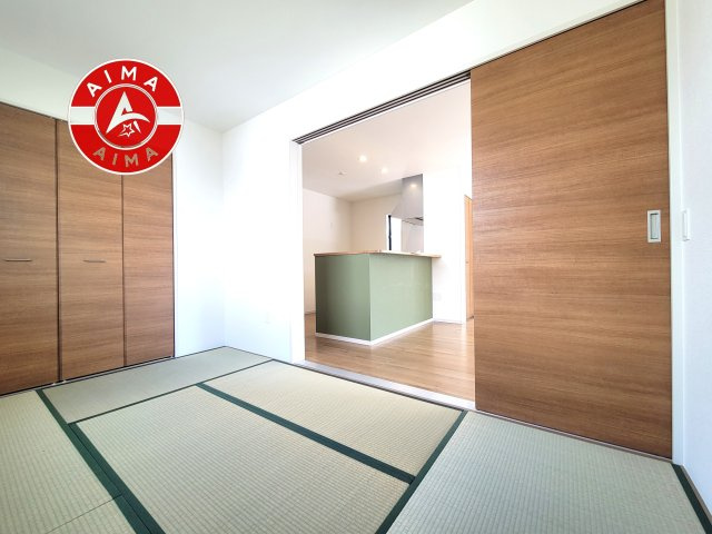 福岡市東区三苫2丁目第6-3棟(1号棟)の和室|柔らかい畳が心地よい和室