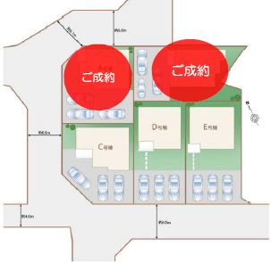 鹿沼市緑町1丁目２期　D号棟の区画図
