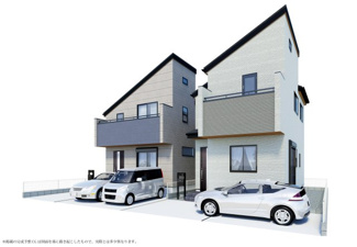 【外観パース】 | 小平市仲町　新築戸建　【全2棟】