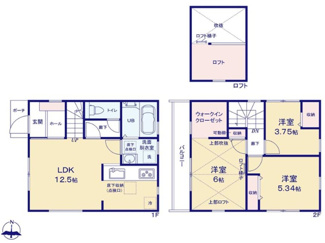 【間取り】 | 小平市仲町　新築戸建　【全2棟】