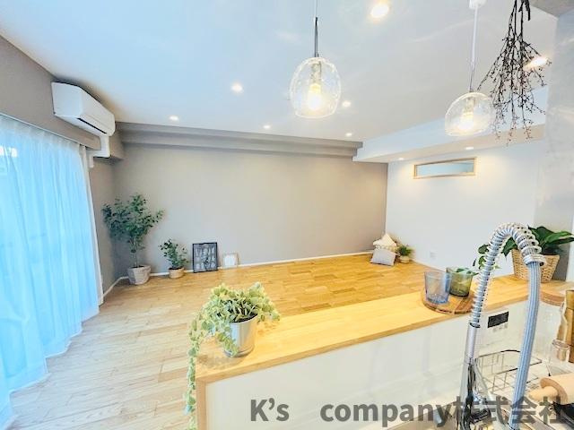 茅ヶ崎市緑が浜　ライオンズマンション茅ヶ崎グランコースト　2階のその他|カウンタ―キッチンには自然とご家族が集まる空間です♪