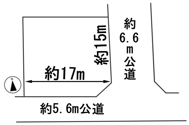 ６１０４７　各務原市那加琴が丘町土地の区画図