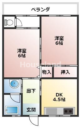 リベルテAWAの間取り