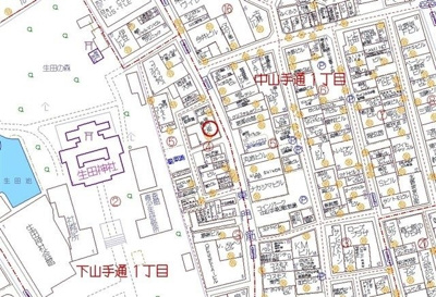 【地図】 | 東門街にあるスナック居抜物件