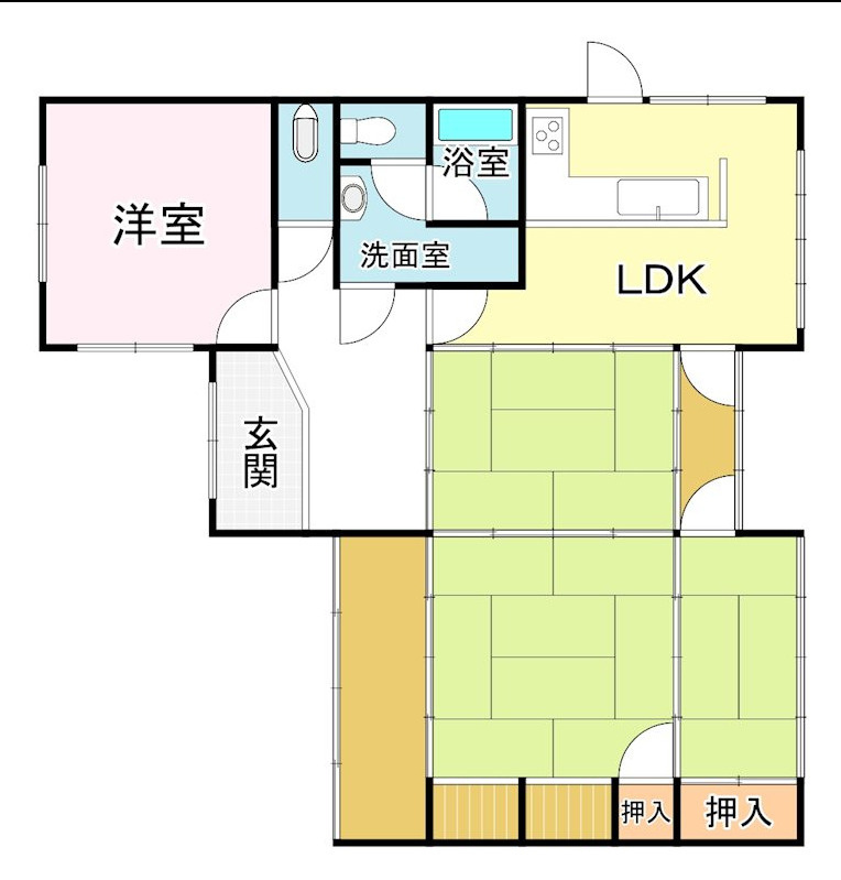 守山市守山３丁目の店舗事務所の間取り