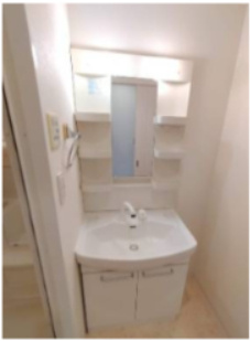 ニッケノーブルハイツ江坂の洗面所