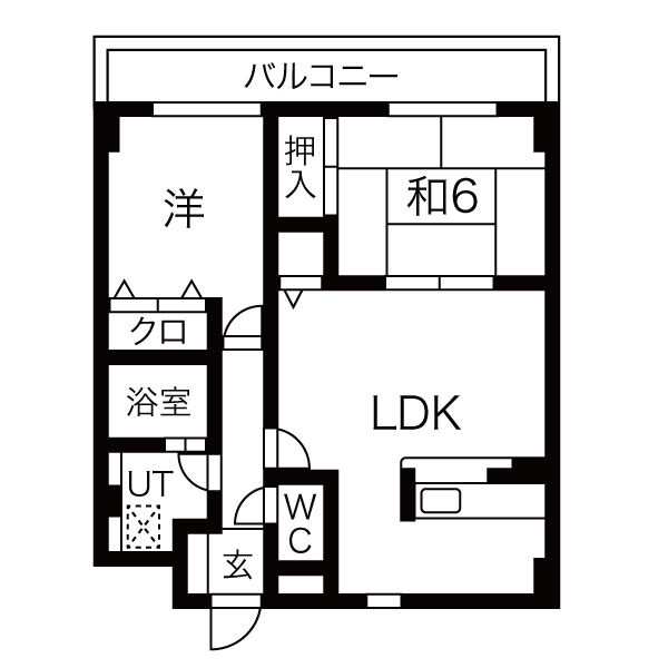 ヴィラ大鹿の間取り