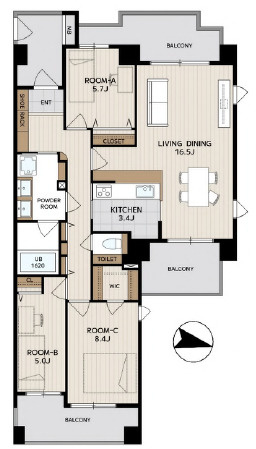 【間取り】 | パークホームズ上池台ヒルトップレジデンス