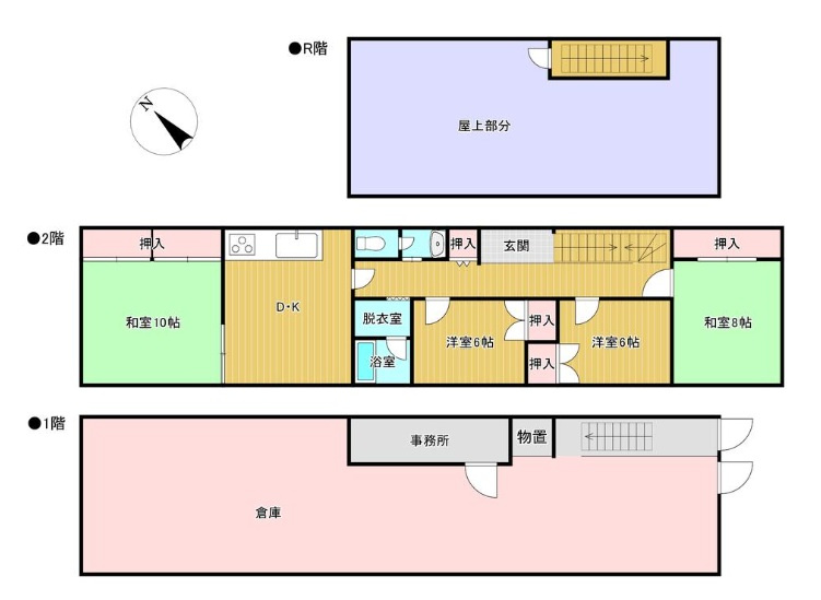 守口市南寺方東通１丁目の倉庫の間取り
