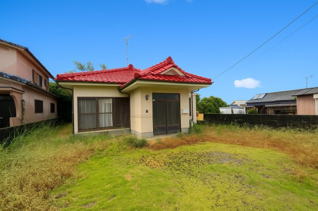 串間保育園そば　オール電化一戸建ての外観|登記簿上の敷地面積は261.01（約78.9坪）です