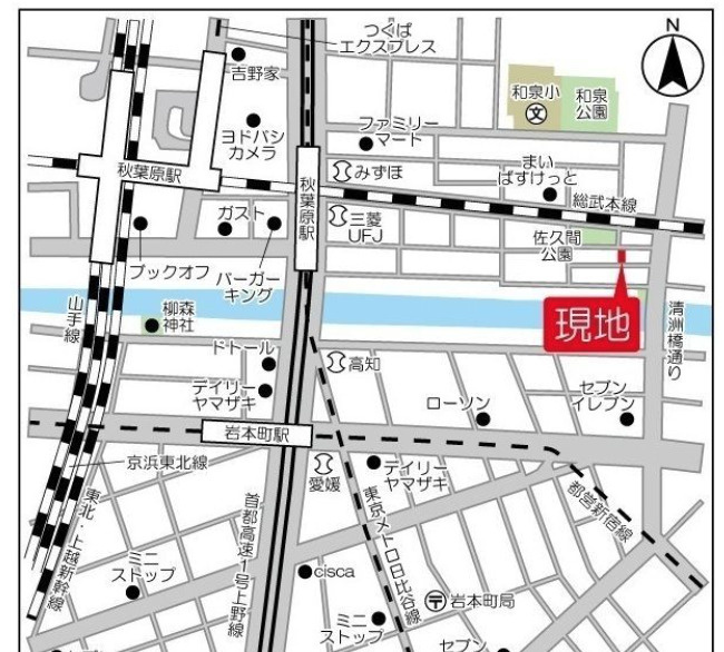 ＧＲＡＮＳＩＴＥ千代田秋葉原の地図