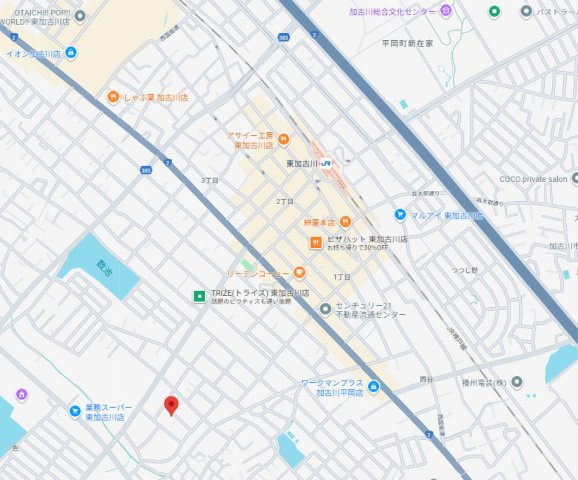 【地図】 | 加古川市平岡町二俣（全1棟）新築