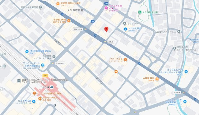 【地図】 | 明石市大久保町駅前2丁目　土地　