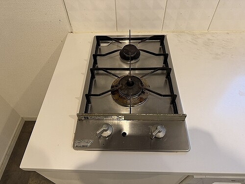 ベルファース市ヶ谷のキッチン|ガスコンロ　※2024年11月撮影