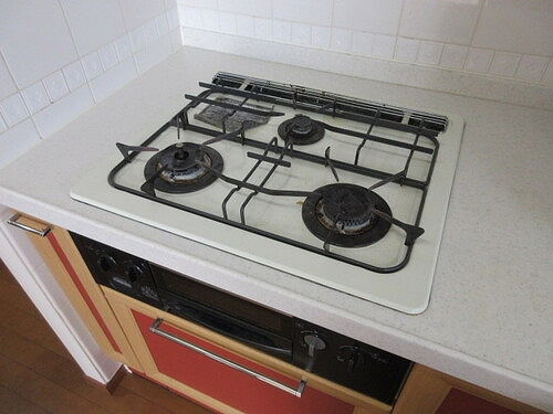 ライオンズステージ目黒本町のキッチン|ガスコンロ　※2022年3月撮影