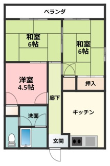 【間取り】 | 新柏原ビレッジ1号