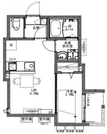 KEIAIRESIDENCE北大宮の間取り