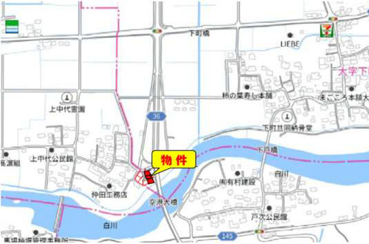 よかタウン／菊池郡大津町下町２期／２号棟の地図