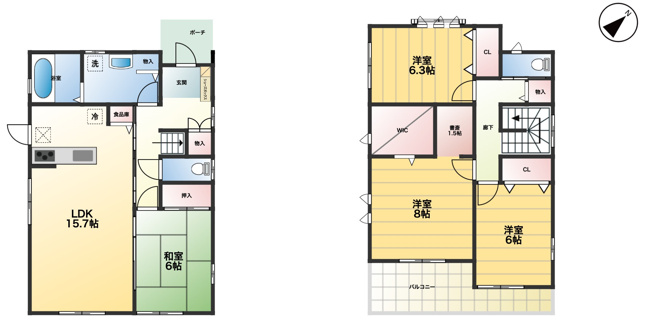 【間取り】 | 鴻巣市袋　中古戸建