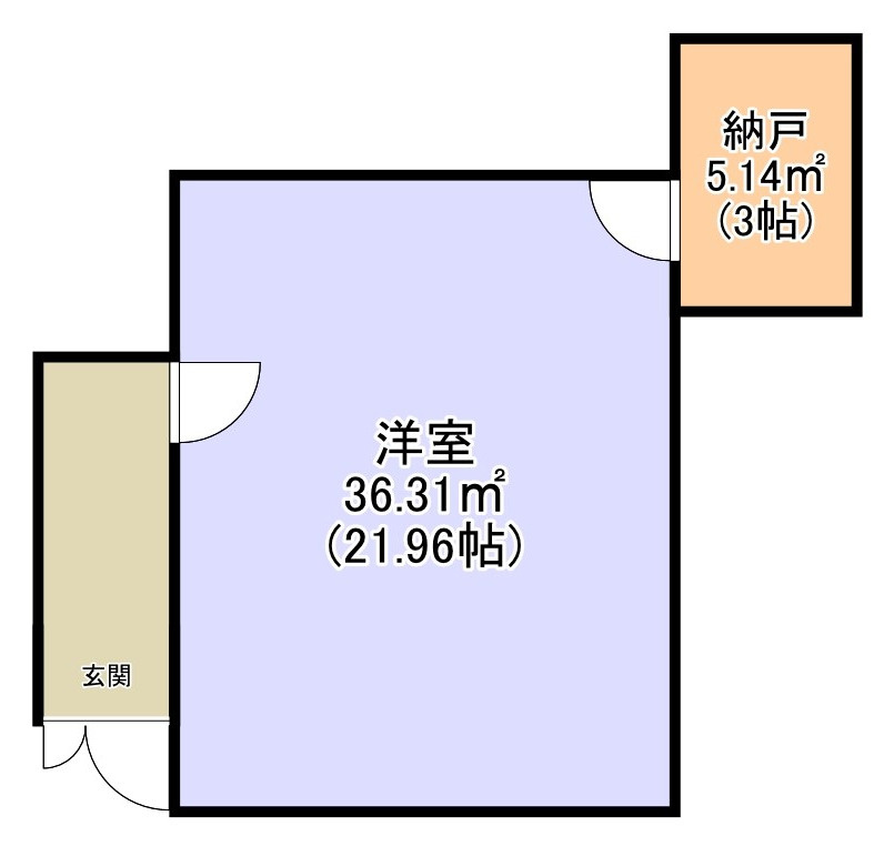 栗東市綣８丁目の店舗事務所の間取り