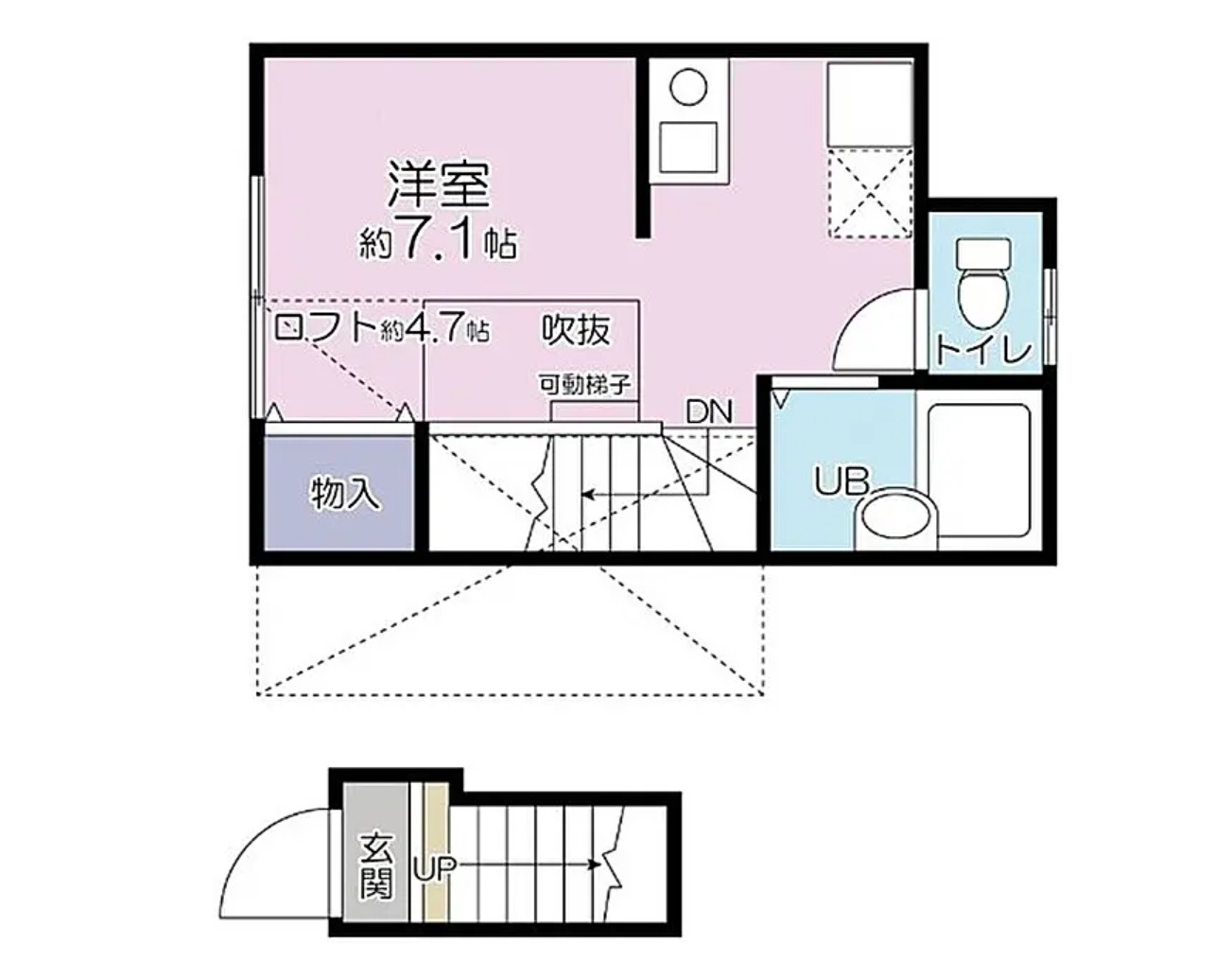 ロンディネ鷺ノ宮　東京都中野区1棟売アパートの間取り