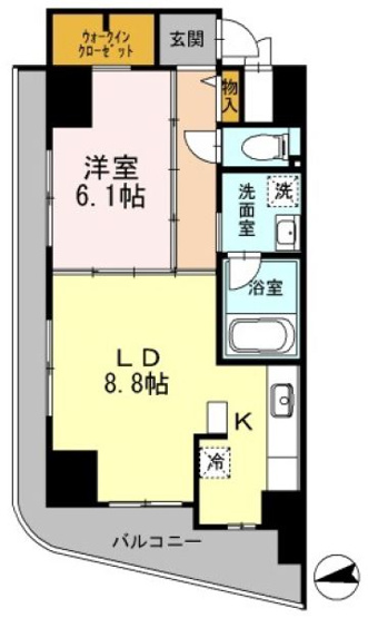 【間取り】 | カスタリアタワー肥後橋