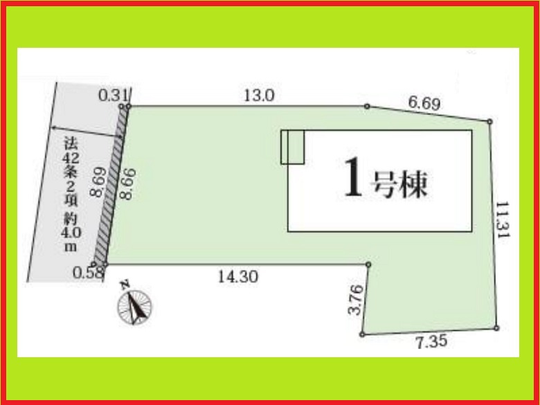 名古屋市中川区富田町大字榎津字郷中の新築一戸建の区画図|◇区画図◇　　