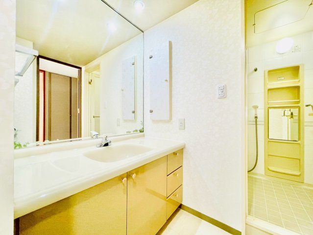 牧の里パーク・ホームズ２番館の独立洗面台|洗面室①